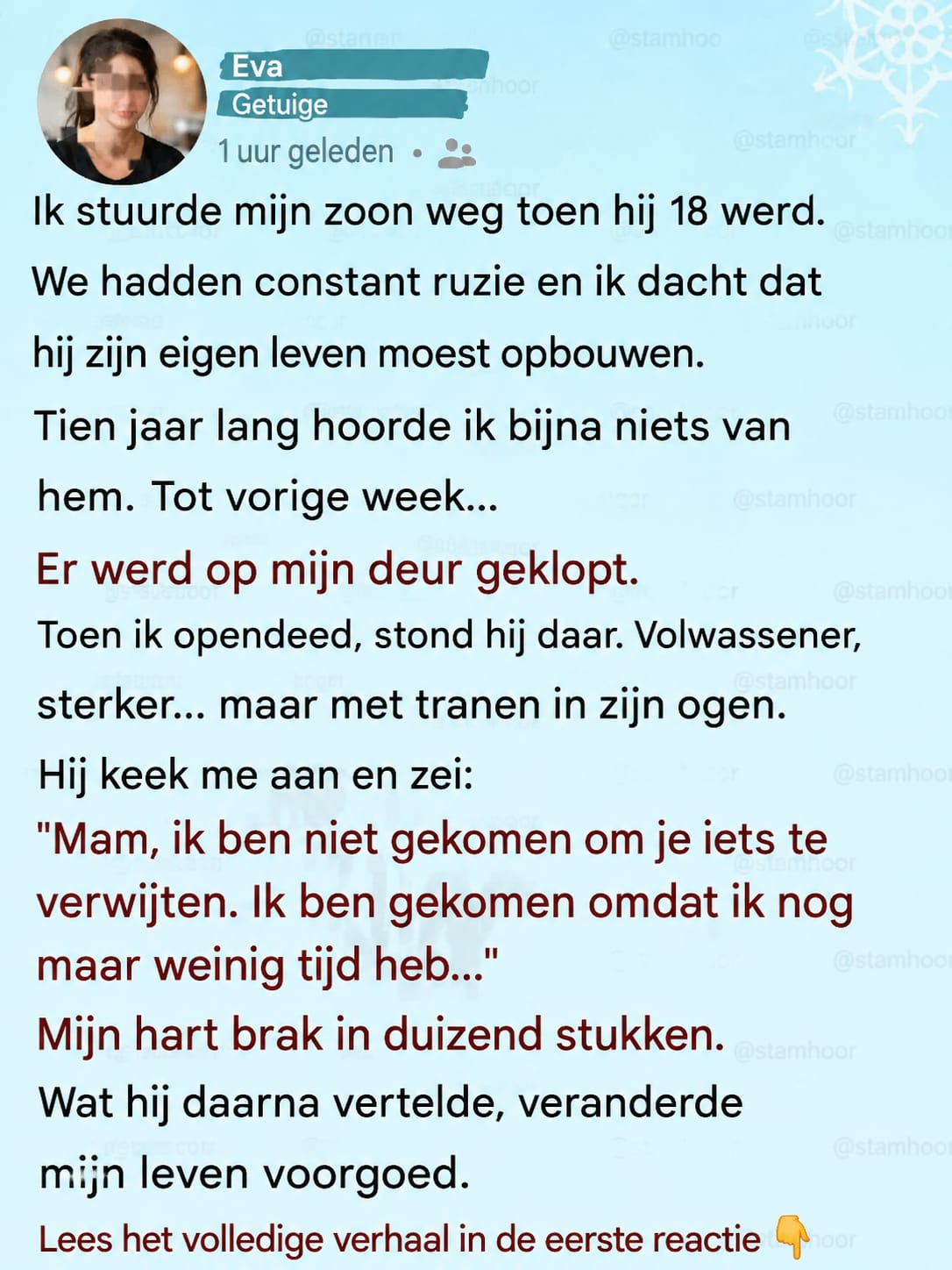 Ik stuurde mijn zoon weg toen hij 18 werd. Tien jaar later stond hij voor mijn deur… en wat hij zei brak mijn hart.