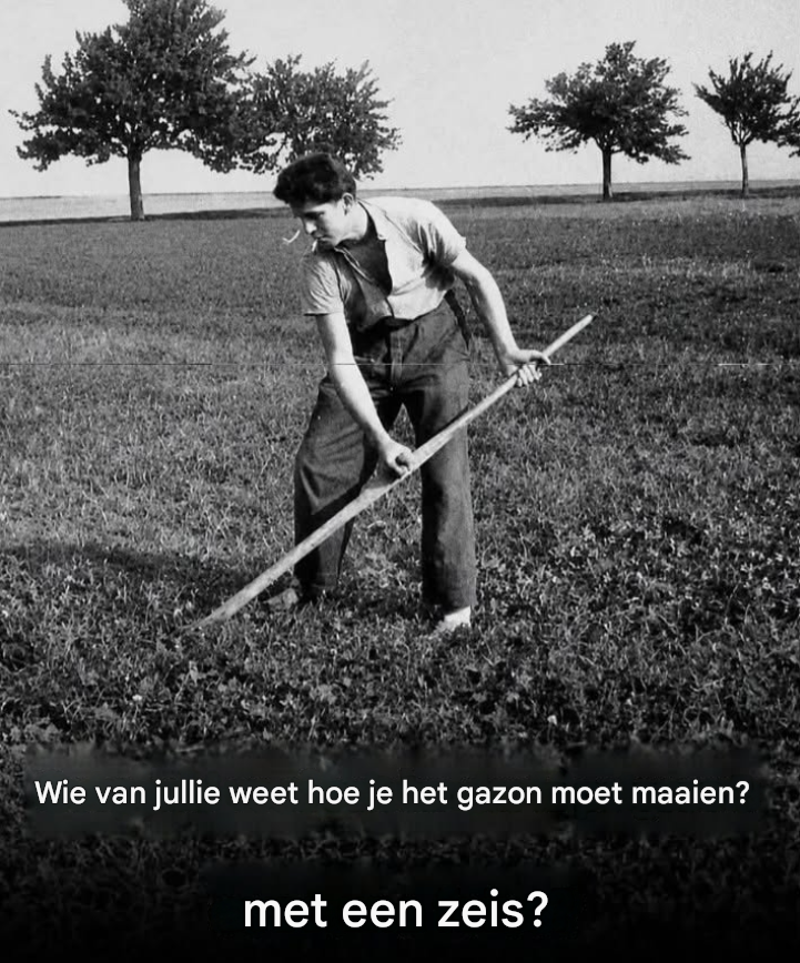 Wie anders kan gras maaien met een zeis?