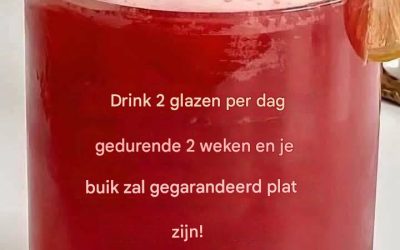 De beste vetverbrandende drank die snel buikvet verbrandt.
