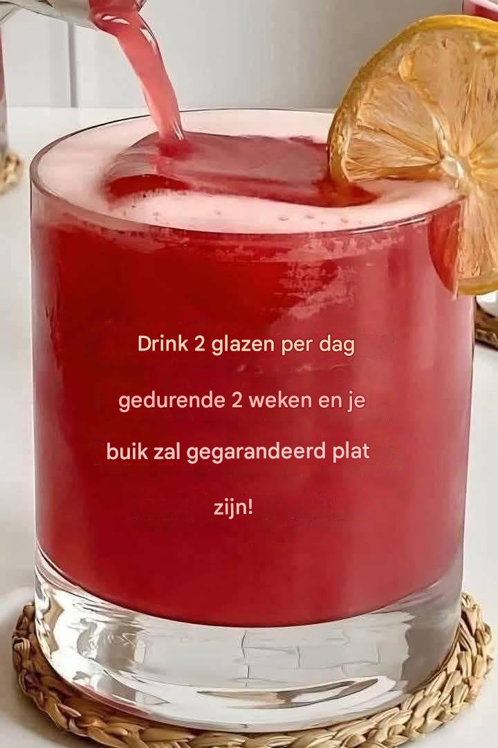 De beste vetverbrandende drank die snel buikvet verbrandt.