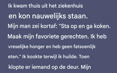 Een paar dagen na mijn keizersnede verwachtte mijn man al dat ik zou koken.