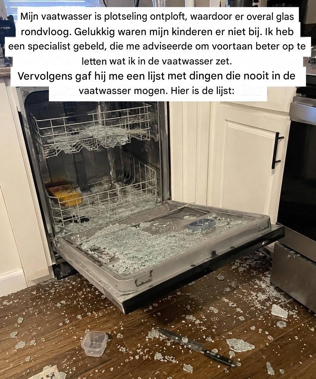 **8 dingen die je absoluut niet in de vaatwasser moet doen** (en waarom)