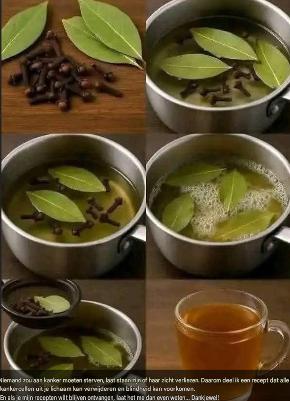 Kruidenthee van laurierblad en kruidnagel: een eenvoudige infusie met traditionele en krachtige eigenschappen.