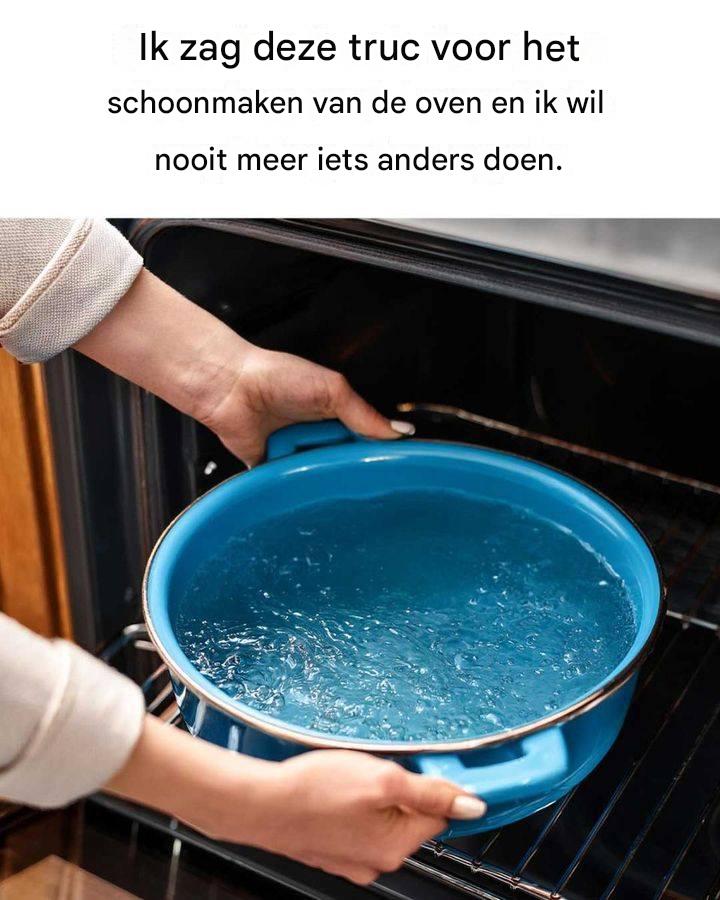 De enige ovenreinigingstip die je ooit nodig zult hebben: stoomreiniging.