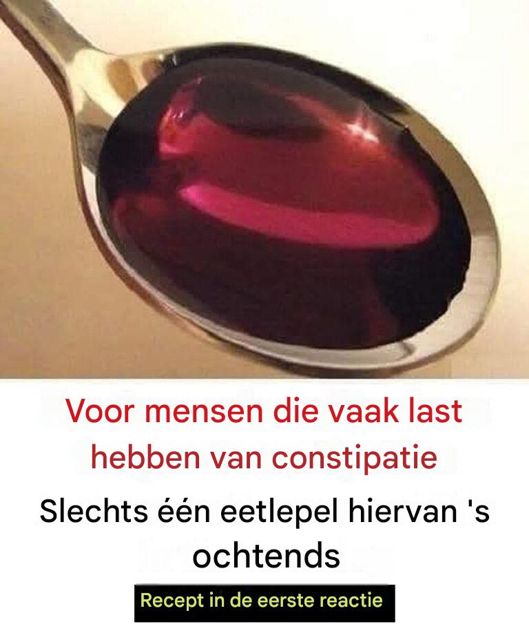 Slechts 1 eetlepel ‘s ochtends maakt vastzittende ontlasting los en vermindert een opgeblazen gevoel in de buik!