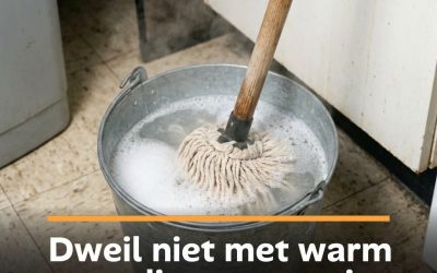 Dweil niet met warm water: dit gaat er mis en zo doe je het wél, volgens experts