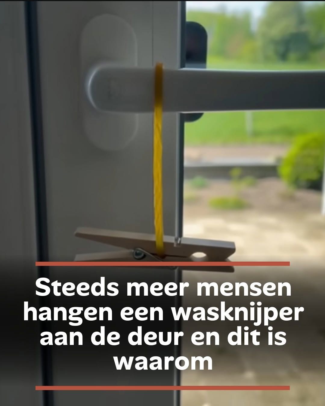 Steeds meer mensen hangen een wasknijper aan de deur en dit is waarom