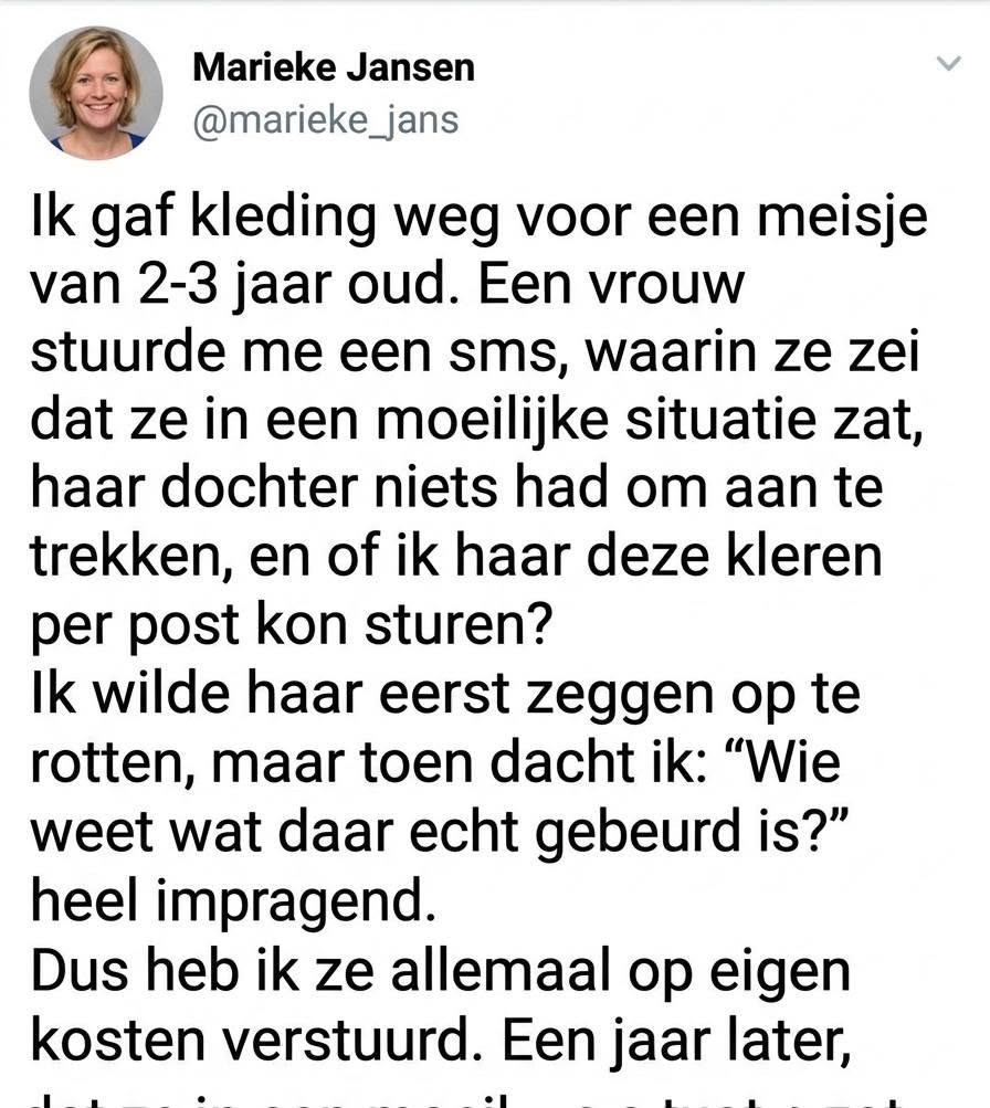 Wat Ik Dacht Weg Te Geven… Kwam Bij Me Terug Op Een Manier Die Ik Nooit Had Verwacht