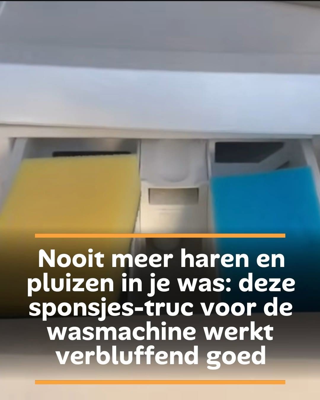 Nooit meer haren en pluizen in je was: deze sponsjes-truc voor de wasmachine werkt verbluffend goed