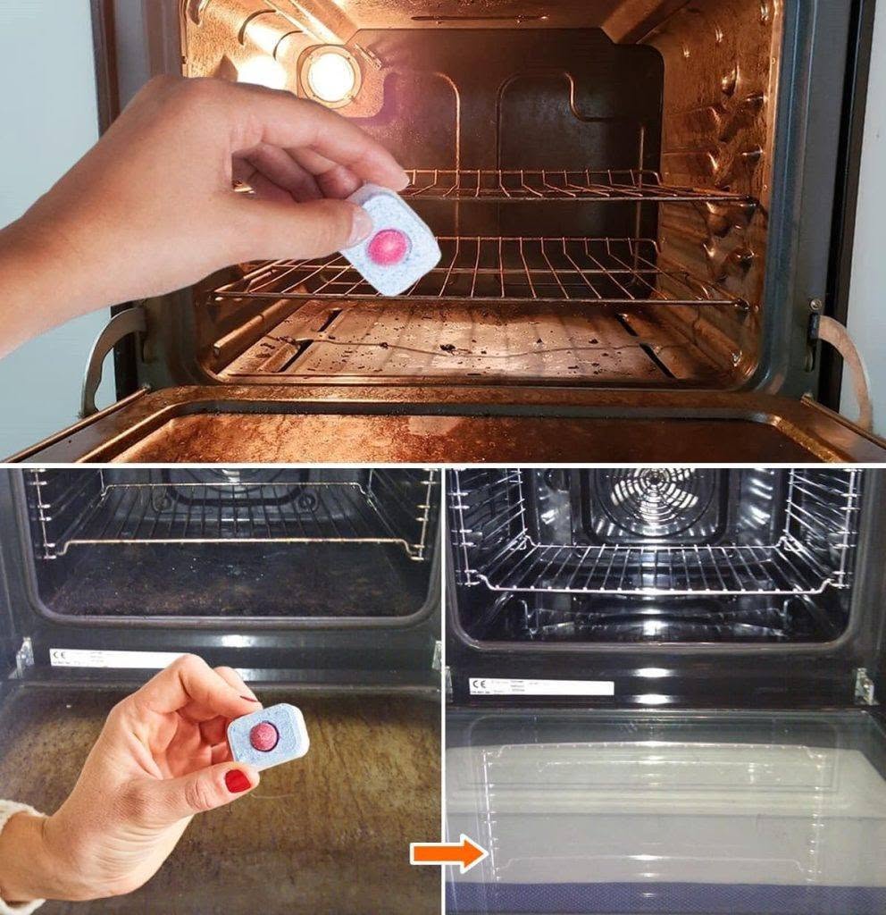Hoe verwijder je vet en vlekken uit je oven met een vaatwastablet?