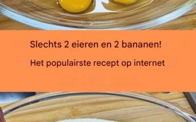 Slechts 2 eieren en 2 bananen! Het recept dat het internet verovert!