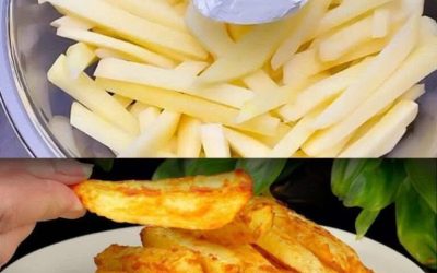 Een methode om heerlijke, knapperige frietjes te bereiden zonder olie.