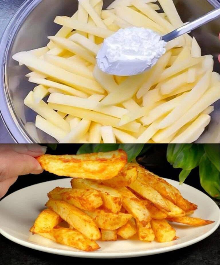 Een methode om heerlijke, knapperige frietjes te bereiden zonder olie.