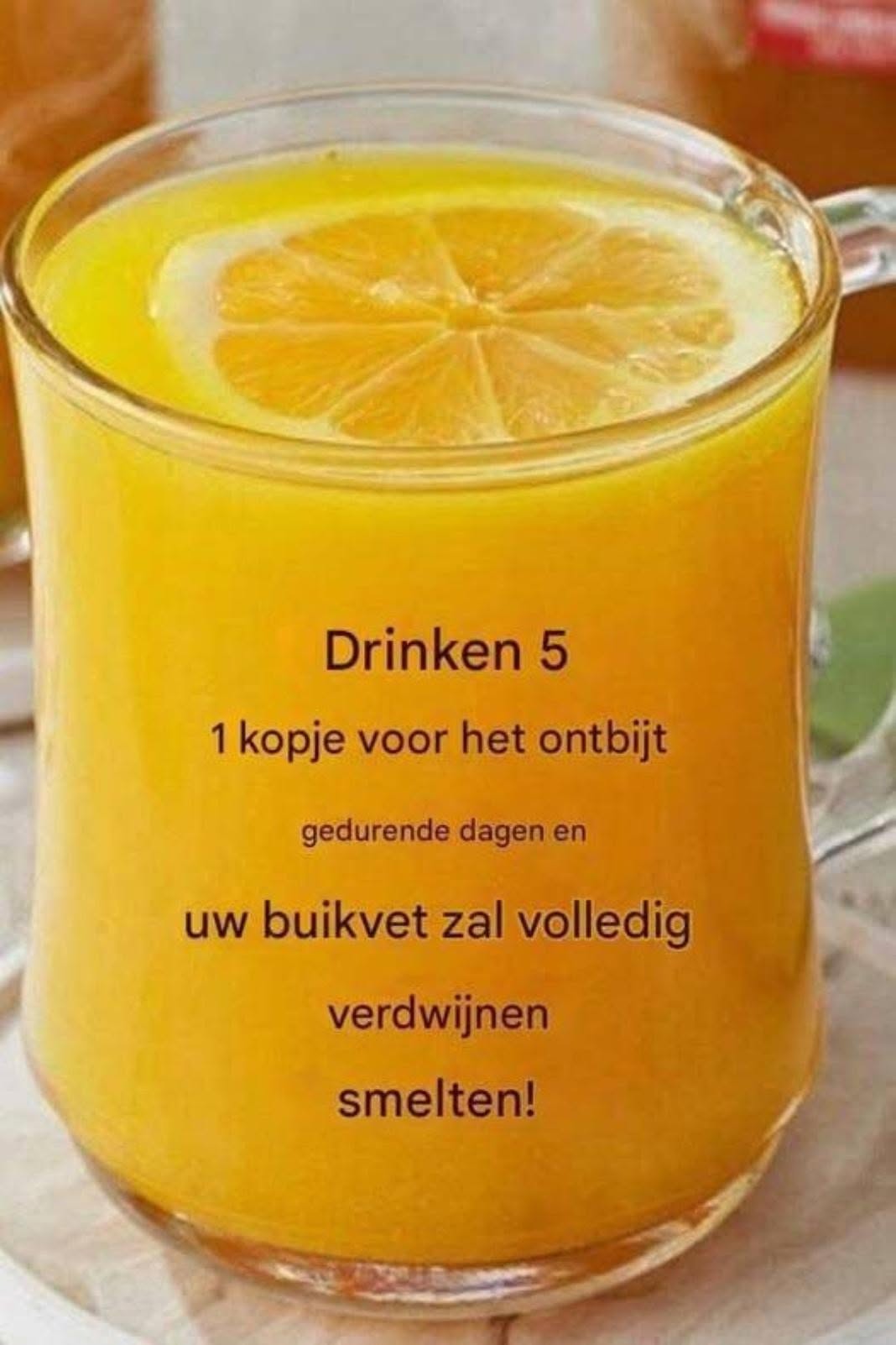 De krachtigste vetverbrandende drank om snel de buikvet te verminderen