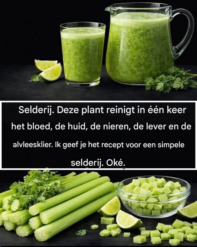 Eenvoudig, vers selderijsap