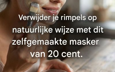 Verwijder je rimpels op natuurlijke wijze met dit zelfgemaakte masker van 20 cent (link in de reacties).