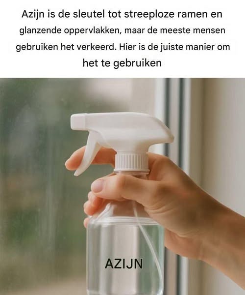 Azijn is de sleutel tot streeploze ramen en glanzende oppervlakken, maar de meeste mensen gebruiken het verkeerd. Hier lees je hoe je het wél goed gebruikt.