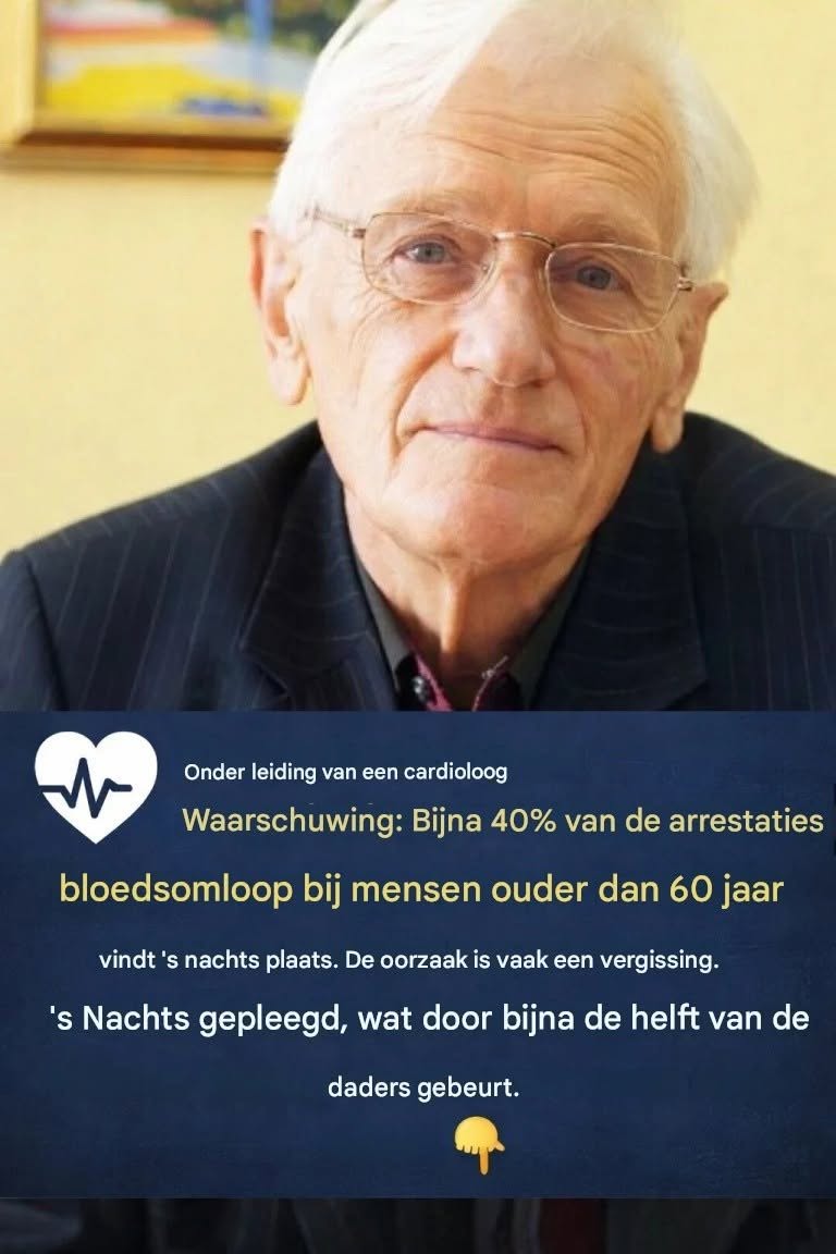 Een cardioloog waarschuwt: ongeveer 40% van de hartstilstanden na de leeftijd van 60 jaar vindt ‘s nachts plaats – als gevolg van een vaak zwakte fout die bijna de helft van de mensen ‘s avonds maakt.