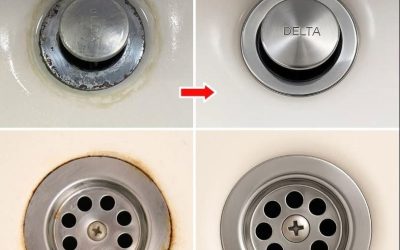 Hoe verwijder je donkere vlekken rond kranen?