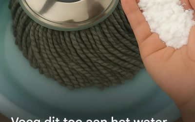 Doe dit ingrediënt in je emmer en je vloer blijft de hele week schoon.