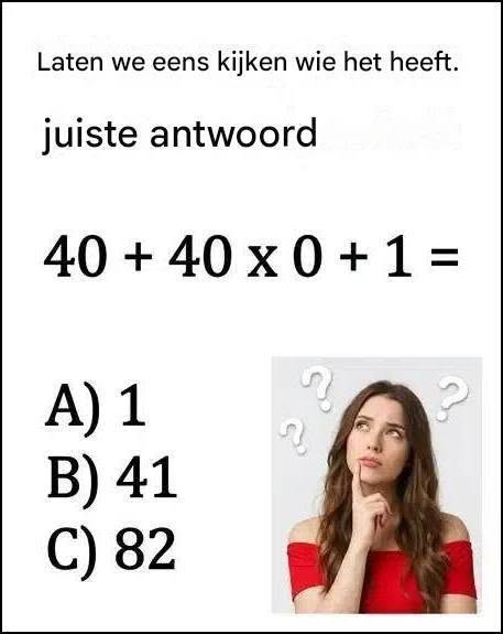 Ben jij slim genoeg om deze ingewikkelde wiskundige puzzel op te lossen? Een eenvoudige som die duizenden mensen op het verkeerde been zet