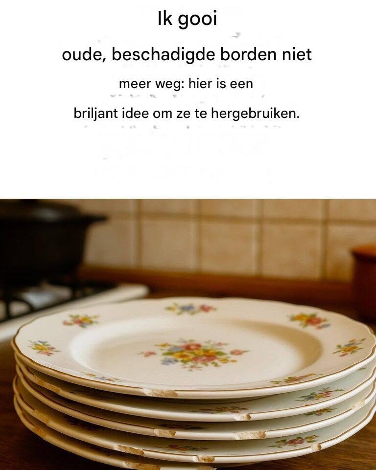 Hoe je oude serviesgoed kunt hergebruiken: het originele idee