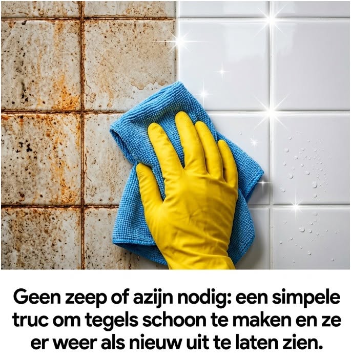 Geen zeep of azijn nodig: dé simpele truc om tegels weer te laten glanzen als nieuw