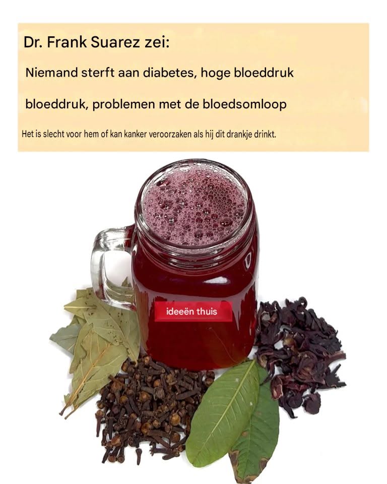 Volgens dr. Frank Suárez zal niemand overlijden aan diabetes, hoge bloeddruk, een slechte bloedsomloop of kanker als ze dit drankje drinken.