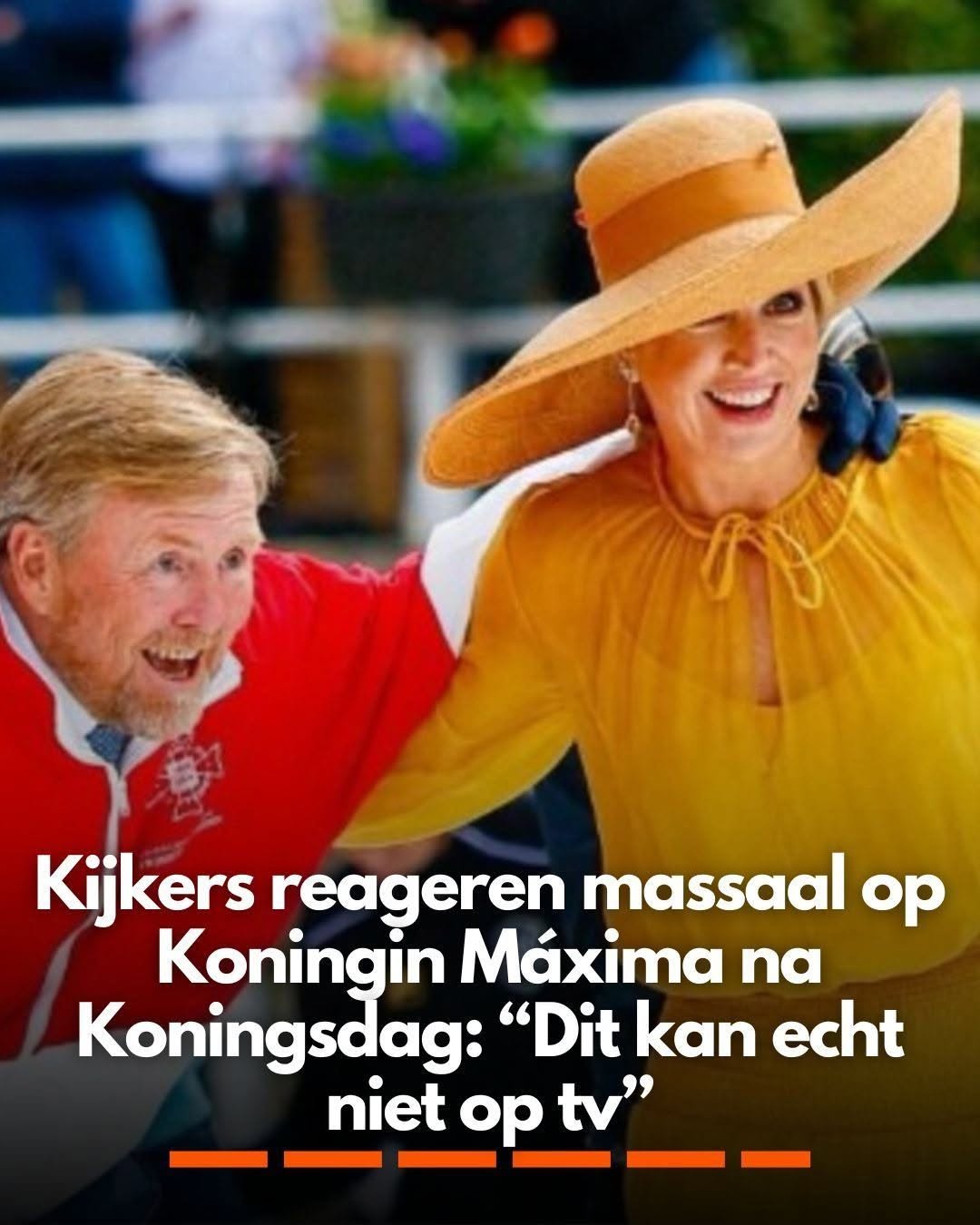 Kijkers reageren massaal op Koningin Máxima na Koningsdag: “Dit kan echt niet op tv”