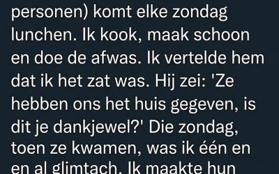 Mijn Man Zei Dat Ik Moest Stoppen Met Klagen en Voor Zijn Familie Moest Koken — Mijn Stille Les Maakte…