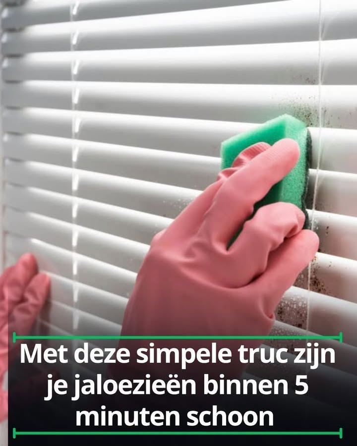 Met deze simpele truc zijn je jaloezieën binnen 5 minuten schoon