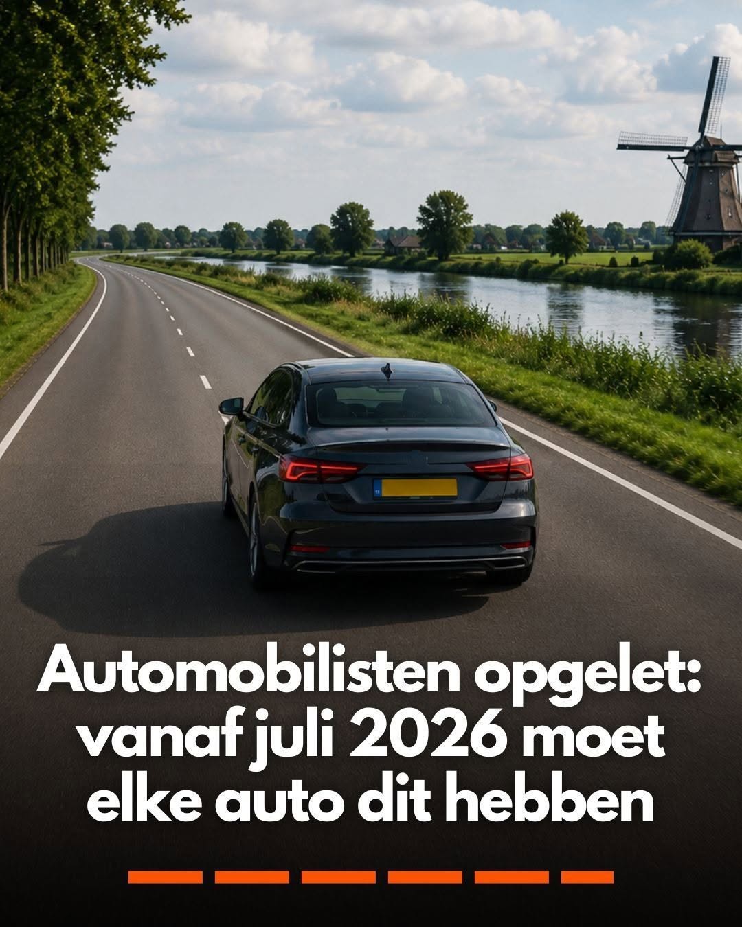 Automobilisten opgelet: vanaf juli 2026 moet elke auto dit hebben