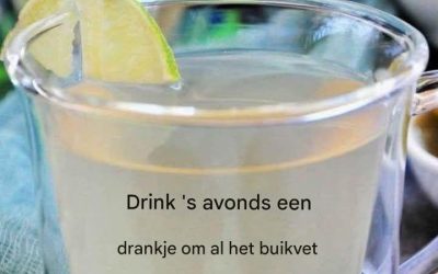 Drink voor het slapengaan om al het buikvet in slechts 1 week kwijt te raken.