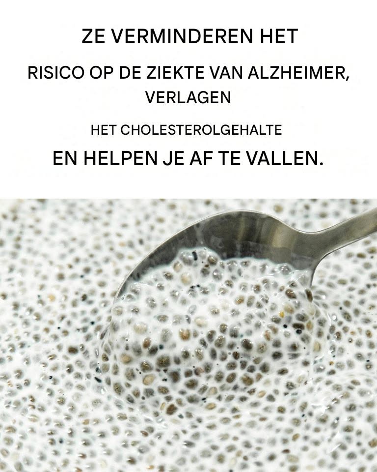 Chiazaad is een bron van waardevolle mineralen en vitaminen, heeft antioxiderende eigenschappen en levert een waardevolle hoeveelheid “gezonde” meervoudig onverzadigde vetzuren. De consumptie ervan bevordert het lichamelijke welzijn en de goede werking van het zenuwstelsel. Het wordt ook aanbevolen voor het reguleren van cholesterol en bloedsuikerspiegel.