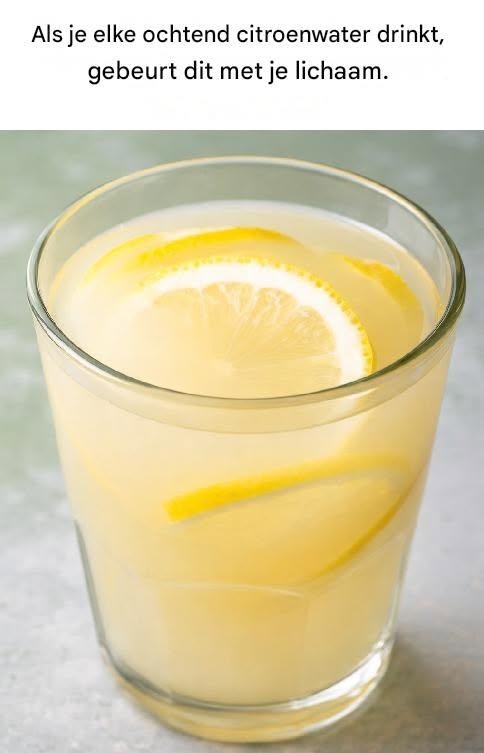 Als je elke ochtend citroenwater drinkt, gebeurt dit met je lichaam.