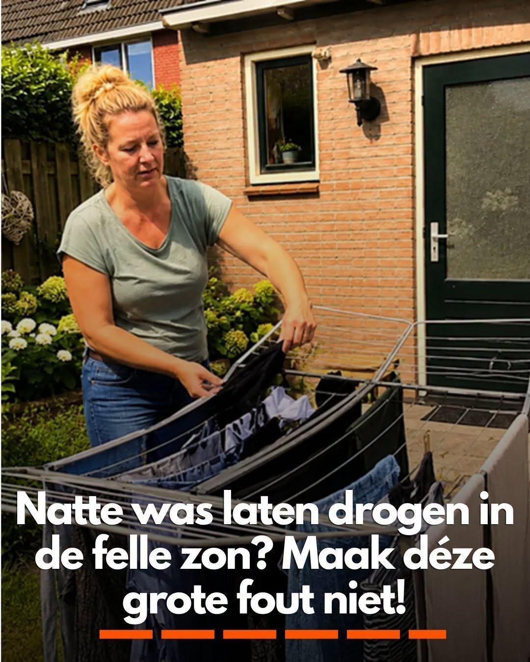 Natte was laten drogen in de felle zon? Maak déze grote fout niet!