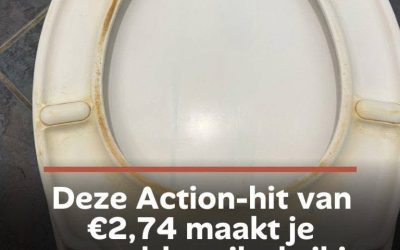 Deze Action-hit van €2,74 maakt je vergeelde toiletbril in no-time weer stralend wit