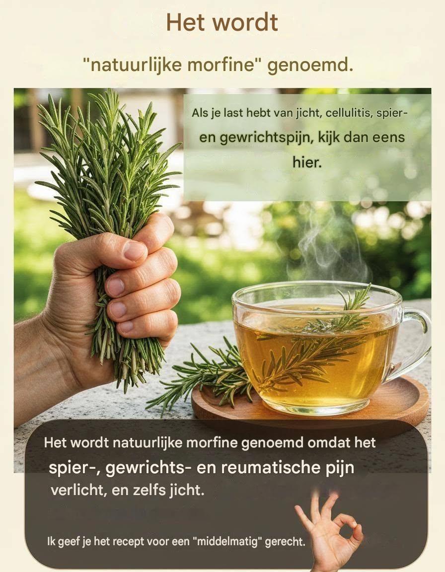 Het wordt natuurlijke morfine genoemd omdat het spier- en gewrichtspijn, reuma en zelfs jicht verlicht.