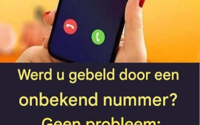 Werd u gebeld door een onbekend nummer? Geen probleem: ontdek wie er belt met een simpele truc.