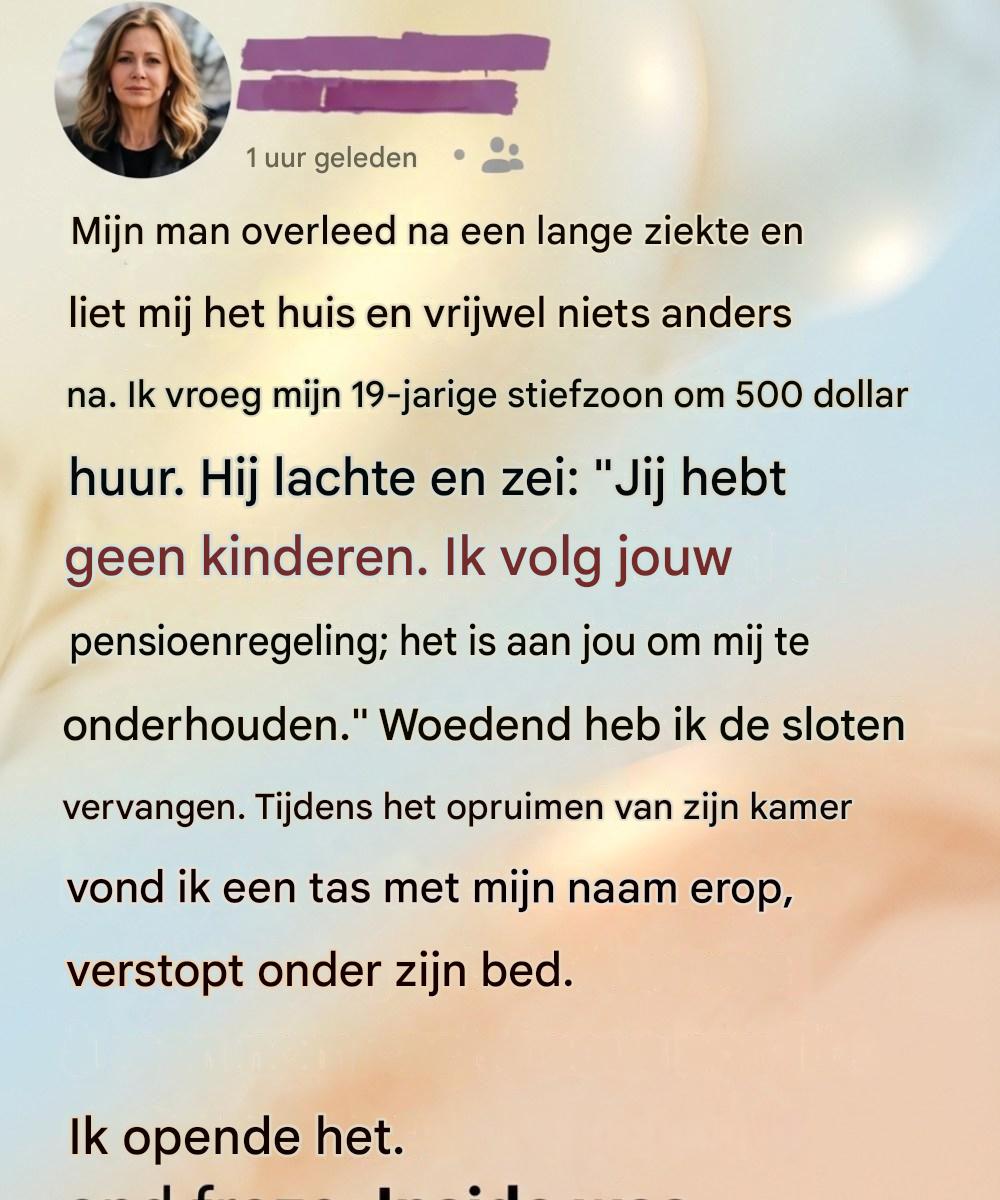 Na het overlijden van mijn man bracht een pijnlijk familiegesprek een onverwachte troost aan het licht.