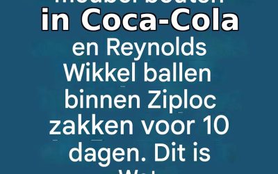 Ik heb de roestige bouten van mijn tuinmeubelen 10 dagen lang laten weken in Coca-Cola en Reynolds Wrap-bolletjes in Ziploc-zakken. Dit is het resultaat.