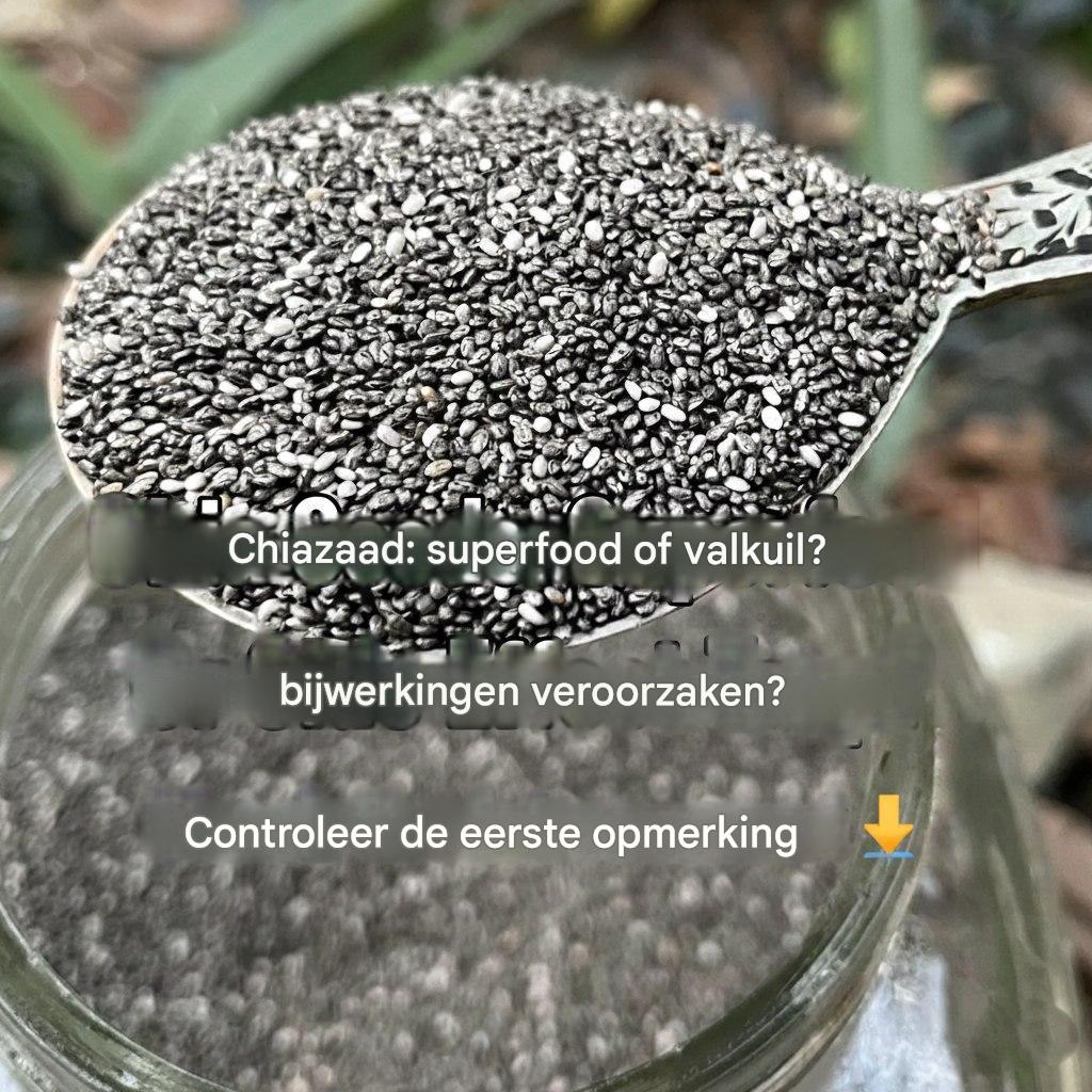6 bijwerkingen van chiazaden die u moet kennen.