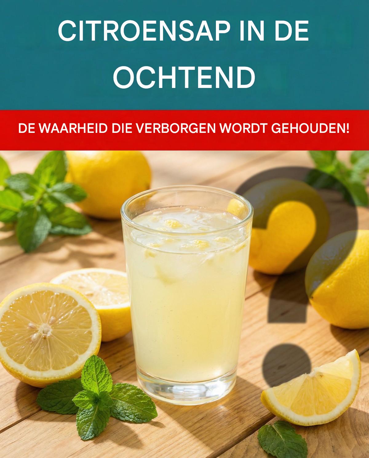 Citroensap in de ochtend | Iets waar niemand het over heeft!