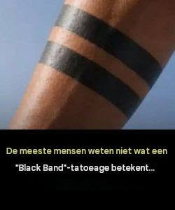 Tatoeages met een zwarte band en hun verborgen betekenissen