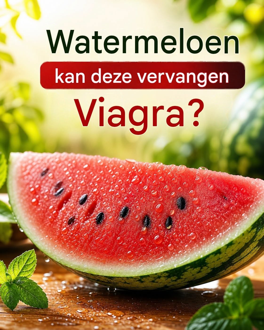 Watermeloen als behandeling voor erectiestoornissen