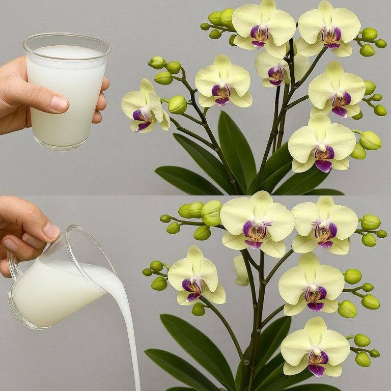 Hoe je een orchidee die niet bloeit, kunt laten bloeien: plaats hem onder de wortels!