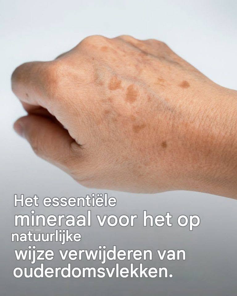 Het nummer 1 mineraal voor het verwijderen van ouderdomsvlekken.