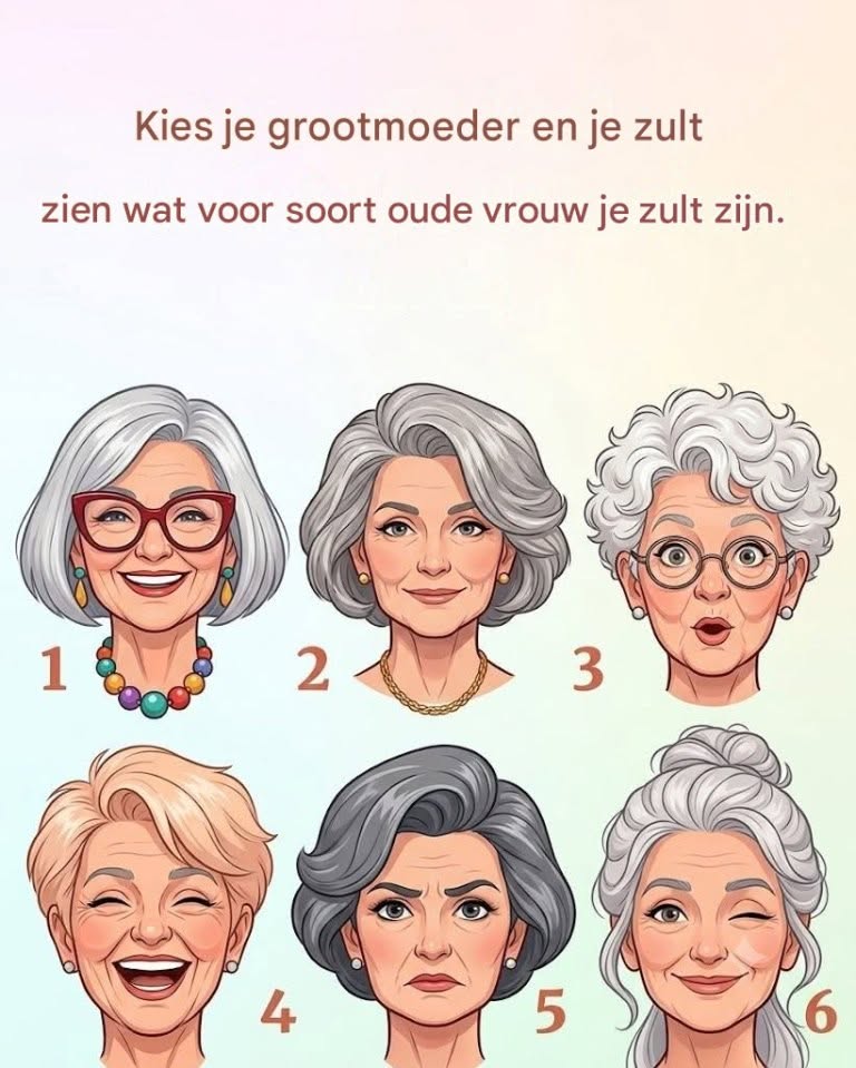 Kies je grootmoeder en je zult zien wat voor soort oude vrouw je zult zijn.