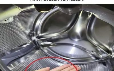 Doe wat zout in je wasmachine en kijk wat er gebeurt.